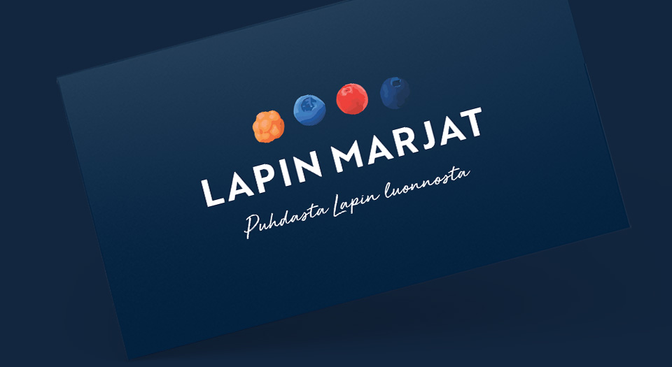 Lapin marjat logo | Digi- ja mainostoimisto Höyry Lapin marjat logo