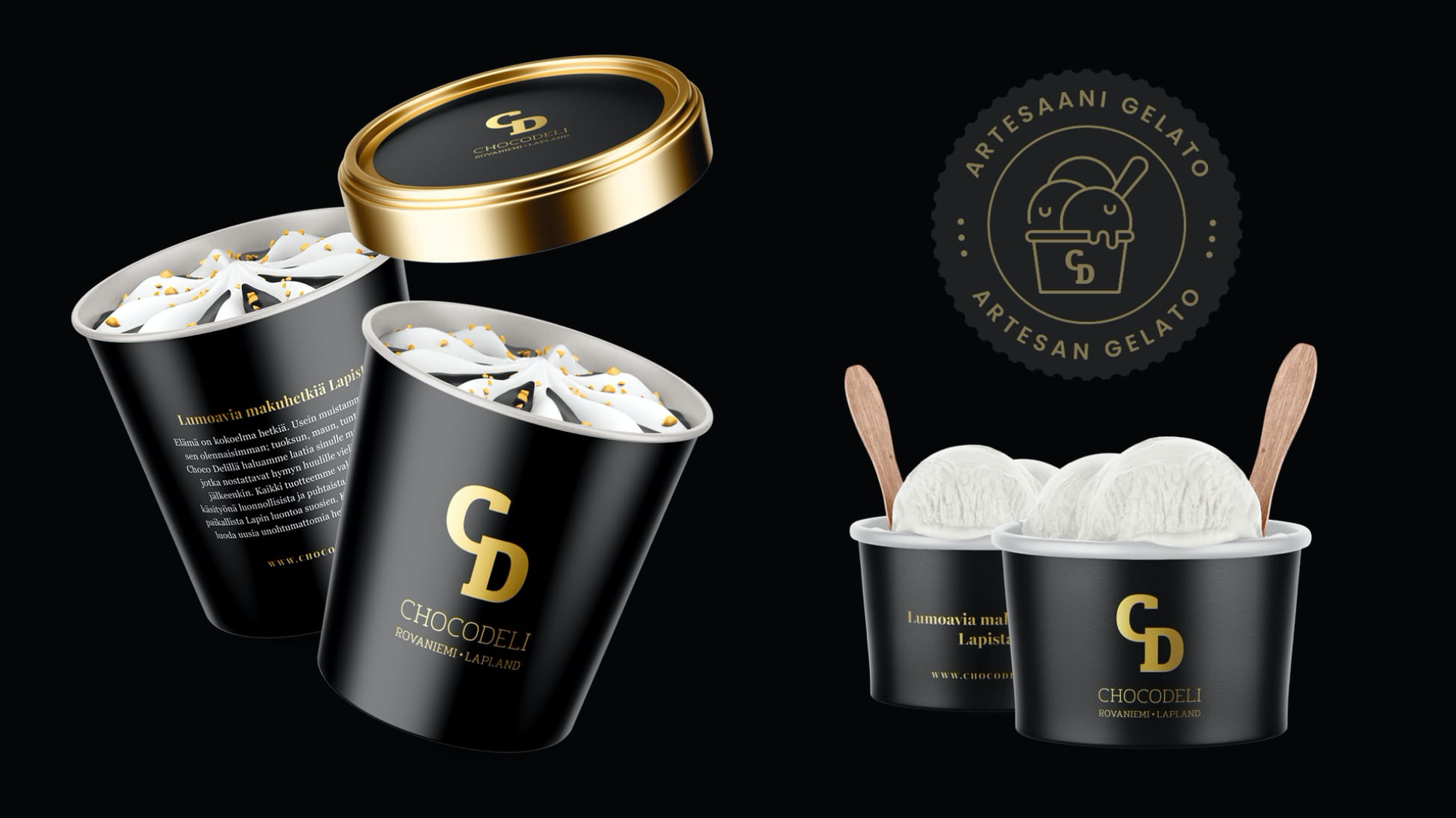 Choco Deli pakkaussuunnittelu