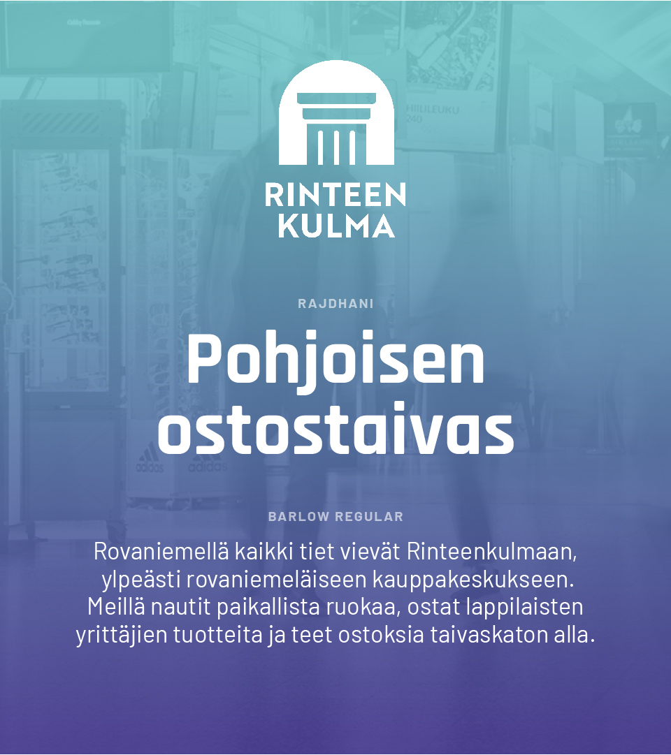 Kauppakeskus Rinteenkulma työnäyte