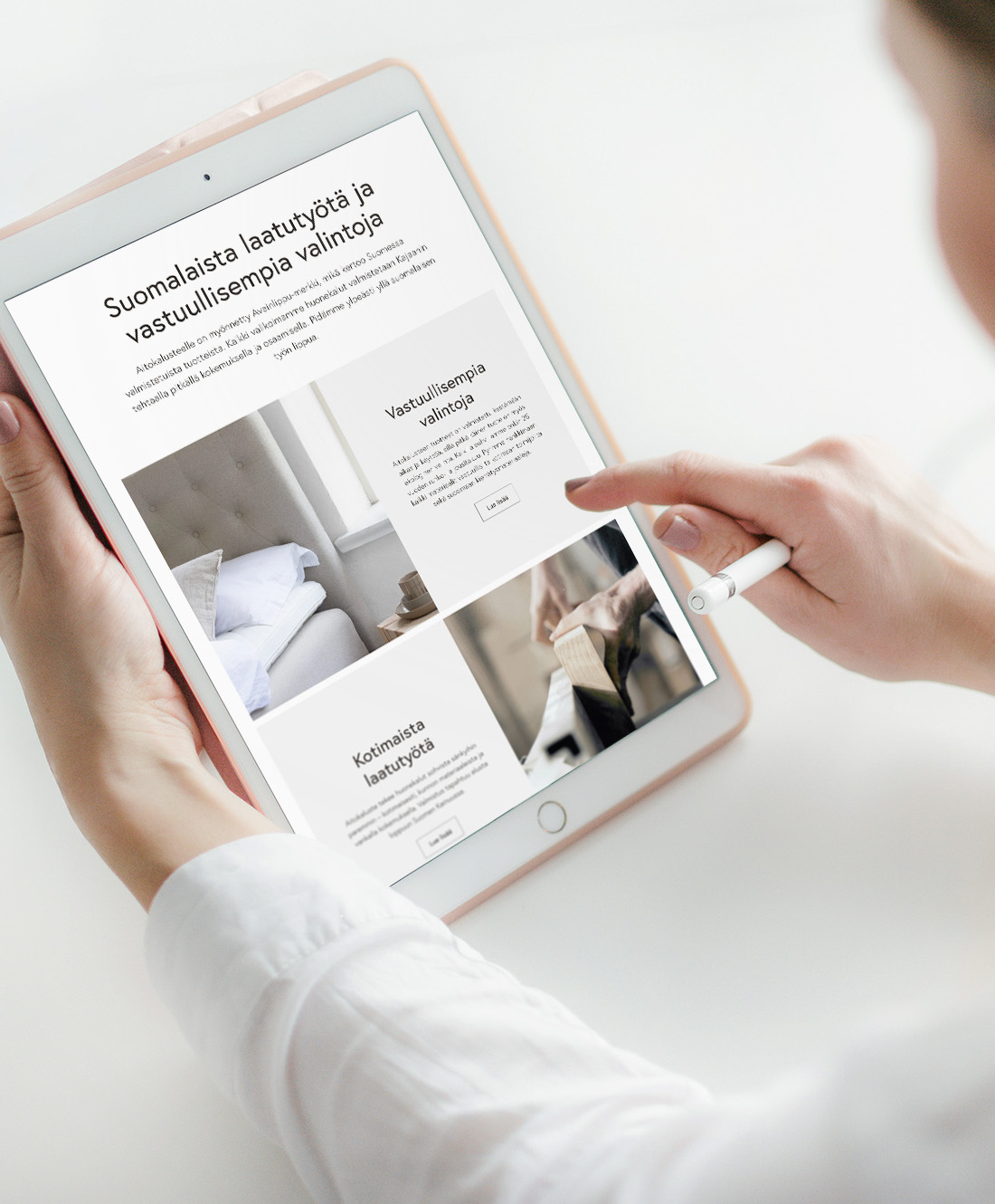 aitokaluste verkkokauppa suunnittelu